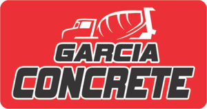 Garcia-logo-clean Red logo with a concrete truck graphic and bold black text reading "Garcia Concrete.